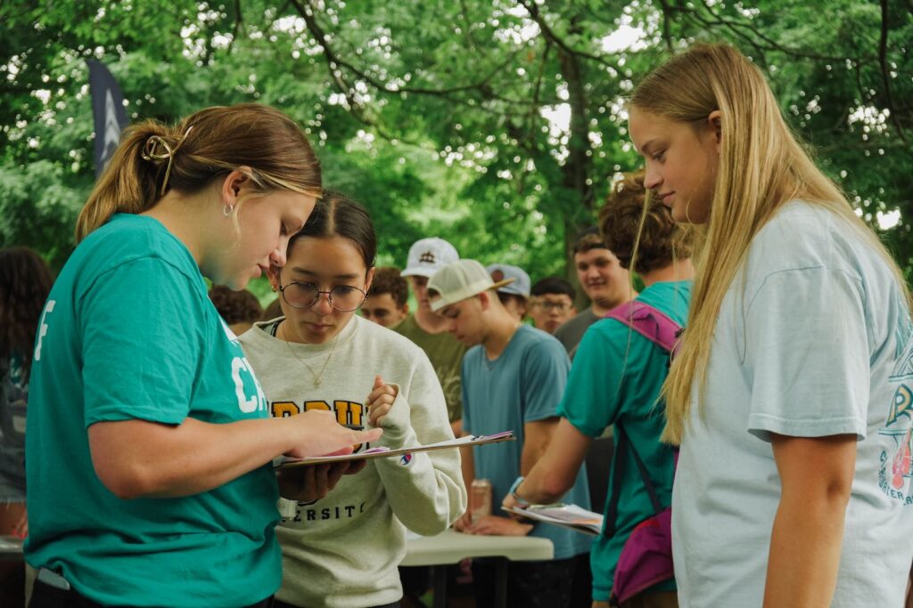 Reborne Rangers campers at check in